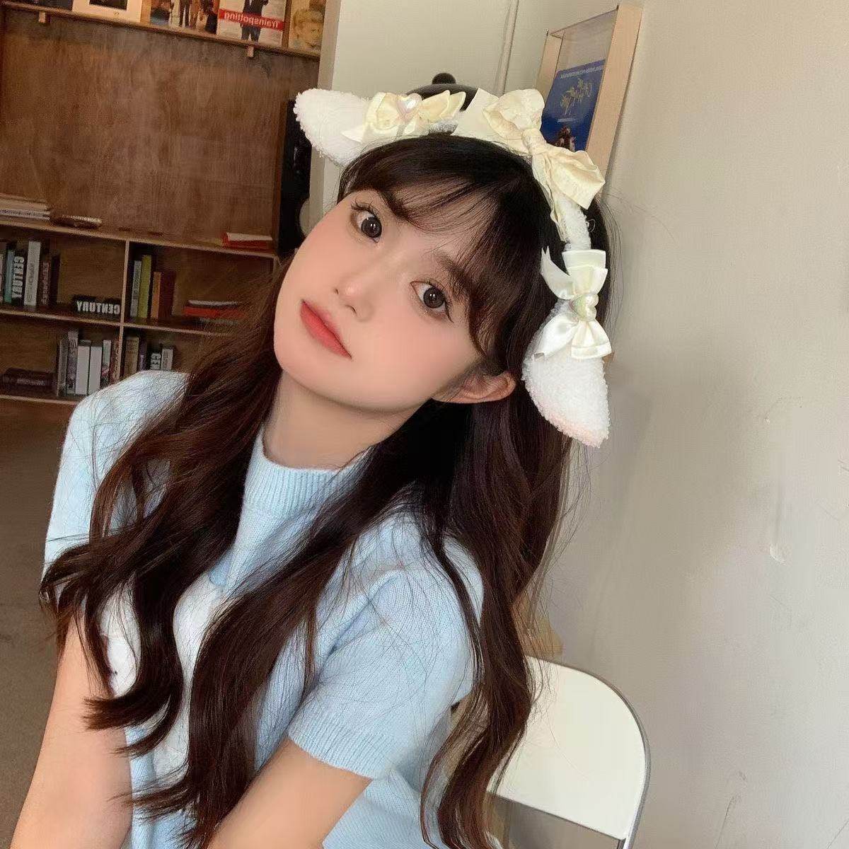 可爱小羊耳朵发箍蝴蝶结秋冬毛绒洗脸儿童头饰毛茸茸头箍女童发饰,饰品/流行首饰/时尚饰品新,发饰,淘宝优惠券,粉丝福利购,淘宝优惠卷