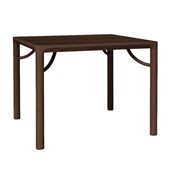 新中式 茶桌椅组合禅意实木黑胡桃木正方形餐桌打牌桌棋牌桌供桌