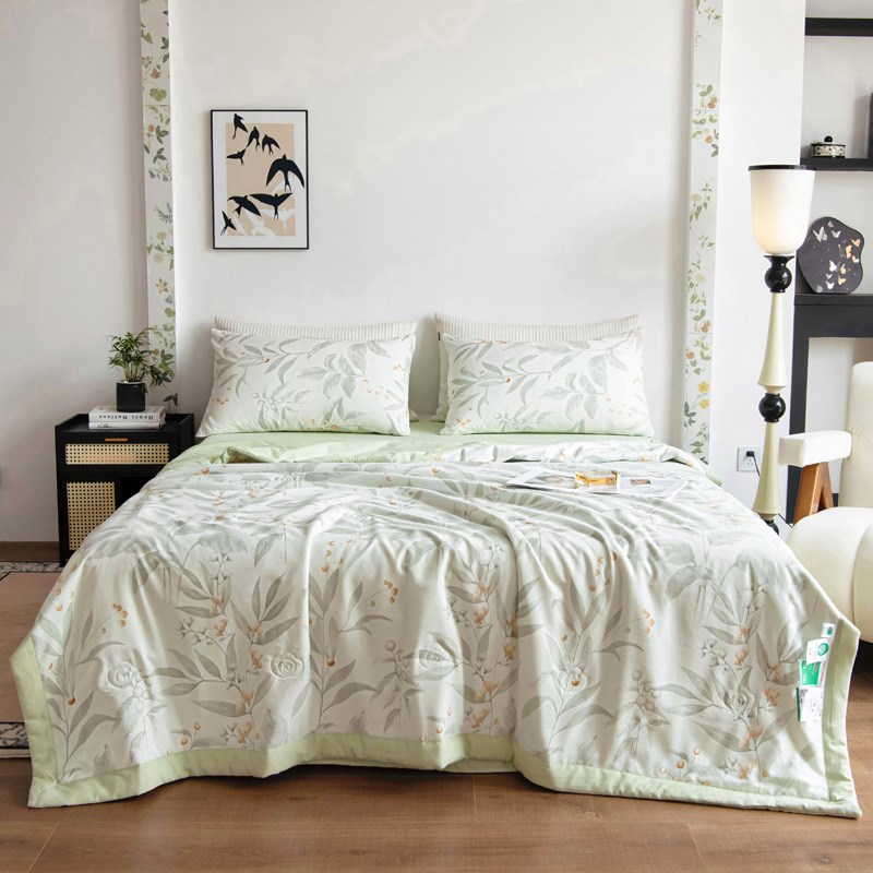 亲肤裸睡轻奢空调被u针织棉夏凉被夏被可水洗bx