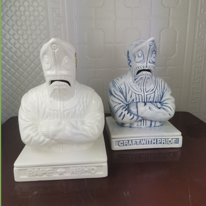 现货NBHD X BAPE BOOZE SHARK/CE-INCENSE CHAMBER 鲨鱼头香炉