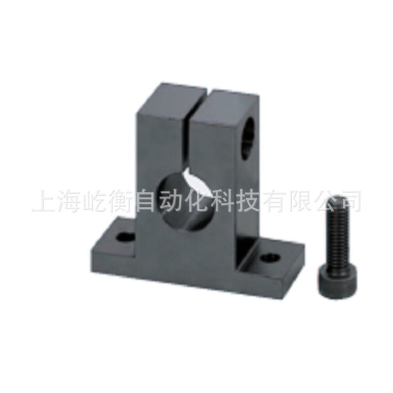 加高光轴支撑座钢制T型立式加厚型导向轴支座光轴固N定GCY01GCY02