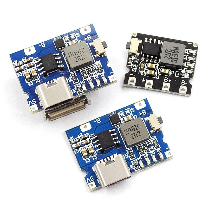 5V2A/2.4A冲放电锂电充电模块电源 type-c口可输入输出 输出常开