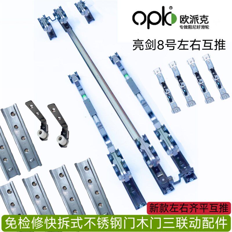 新款opk欧派克分体式快拆不锈钢门木门齐平左右互推三联动