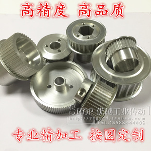 同步轮 传动轮 齿轮 同步皮带轮3M S5M 8M 14M T5 L XH T10 铝45#
