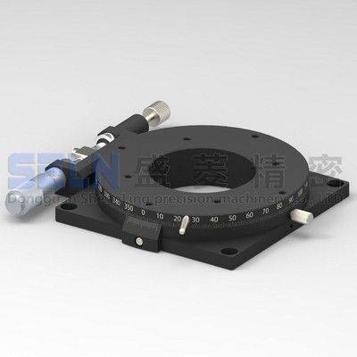 R轴RSPT100-L (RPGT100)高精度千分尺手动可调架滑台旋转平台