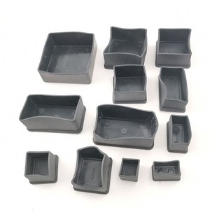 方形护套 橡胶皮套 型材防护胶套 保护套 铝型材脚垫