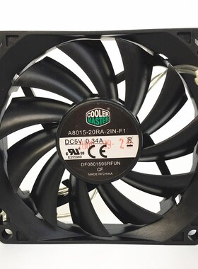 酷冷至尊 A8015-20RA-2IN-F1 5V 0.34A 8015 8CM超薄静音散热风扇
