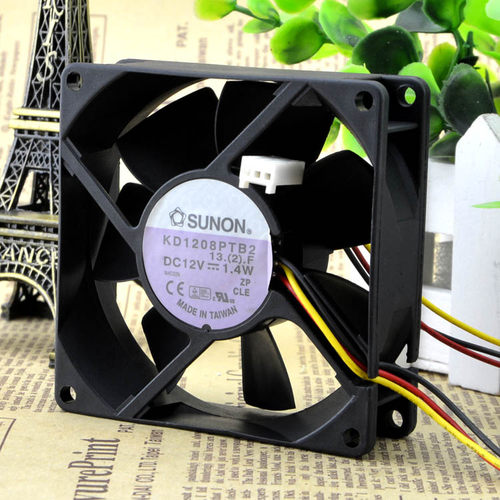 建准SUNON KD1208PTB2 12V 1.4W 8025 8CM 机箱静音 3线 散热风扇