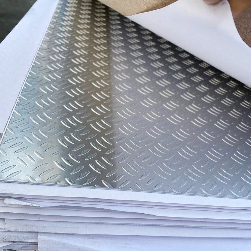 1060花纹铝板0.8 0.9mm5052大五条筋压花铝板1 2 3 4 5mm防滑铝板
