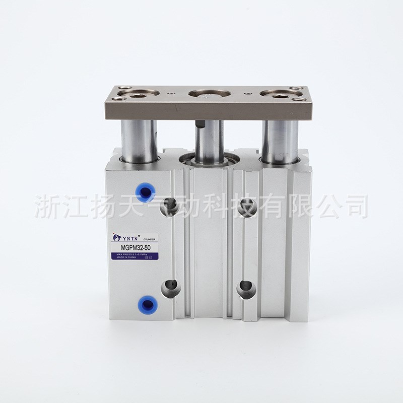MGPM100三轴三杆气缸薄型带导杆系列双作用带磁环长行程大推力