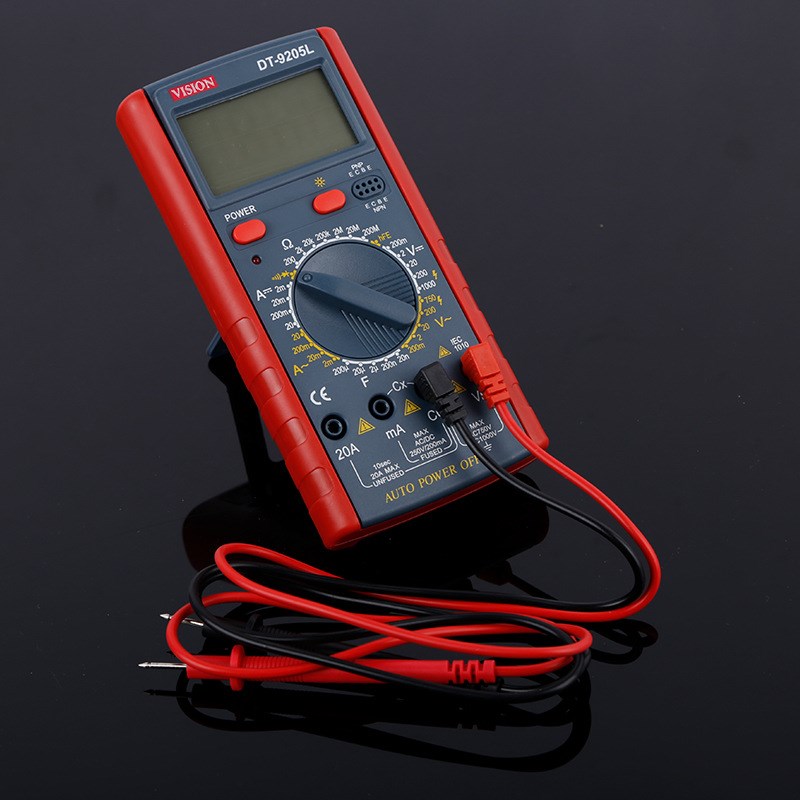 文鑫DT9205B数字万用表三位半数显蜂鸣全量程防烧过载保护万用表
