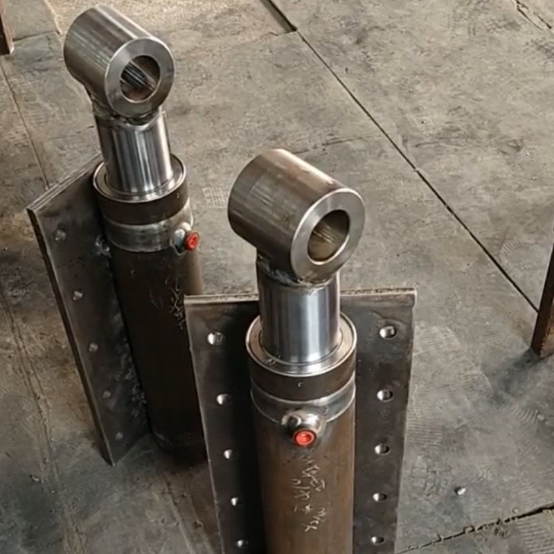 液压油缸升降机货梯提升油顶单双向法兰伸缩式液压缸