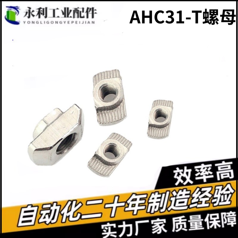 AHC31-206/308/4010-M4/M5/M6/M8O不锈钢304工业型材T螺母