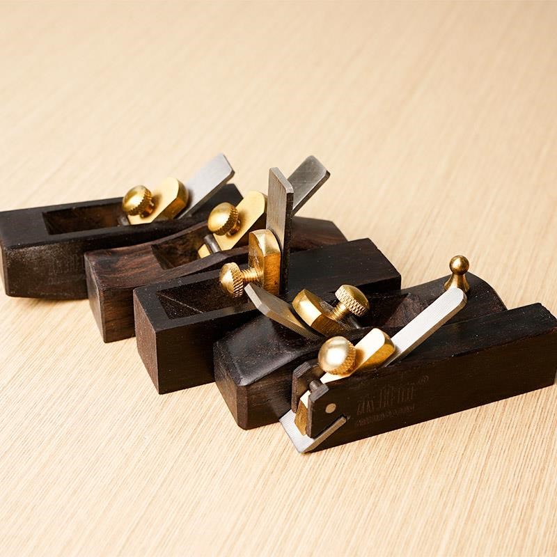 木井方微型实用黑檀小光q刨木工刨刨子刨床手工刨红木修边小刨工