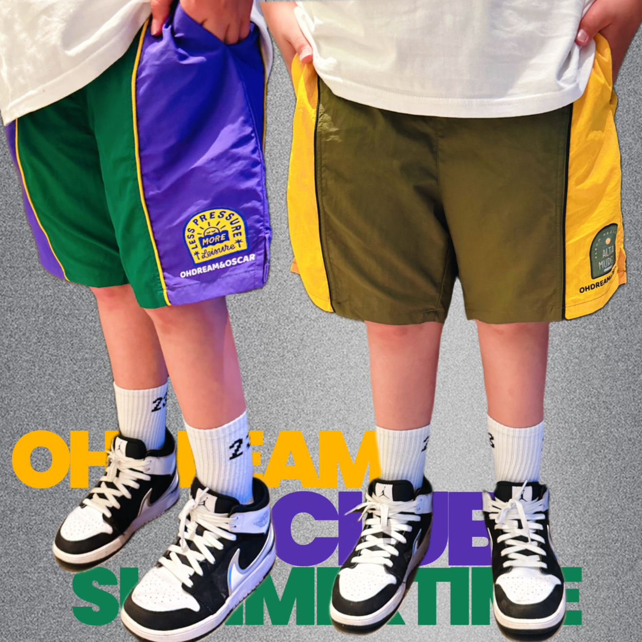 OHDREAM童装2025新款男女童薄款夏装速干防水拼色户外运动裤,童装/婴儿装/亲子装,裤子,淘宝优惠券,粉丝福利购,淘宝优惠卷