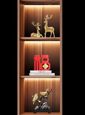 高端覆古风格的书架乐队留声机咖啡馆装饰小装饰品覆古怀旧的书房