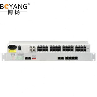 博扬 PCM复用设备光端机 2M语音设备2E1一用一备转30路电话(可定