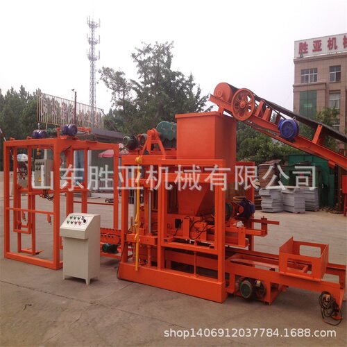 QTJ4-25 automatic concrete hollow block making machine