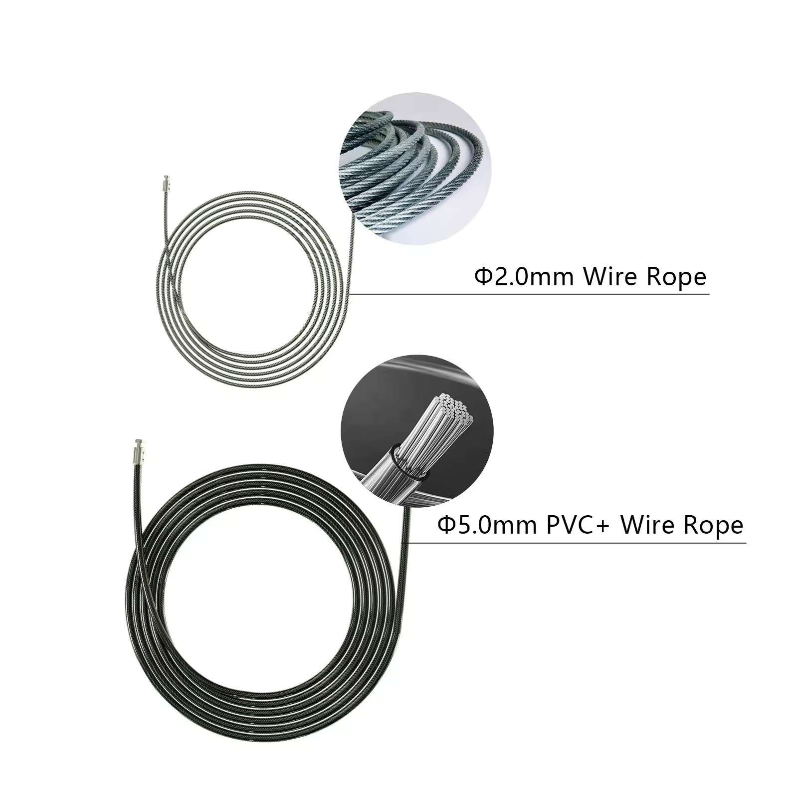 双绳3/5mm快速卡扣铝合金手柄纯钢丝高精度轴承竞速比赛运动跳绳