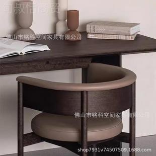 北欧极简木椅售餐楼处洽谈实椅会所名宿酒背店休2022 2闲扶手椅