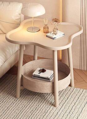 床头用柜家HJY简约客厅置物架卧室床置油物头架奶风边几居家茶几