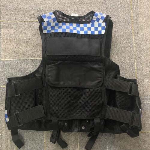特价cnss光行服小方格交通安全骑服装多口执勤MVT服反袋反光背心