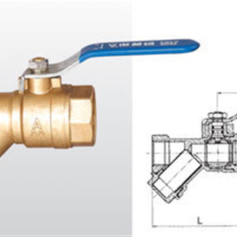 正品埃美柯246黄铜加厚过滤器型螺纹一体球阀DN1520253240专卖店
