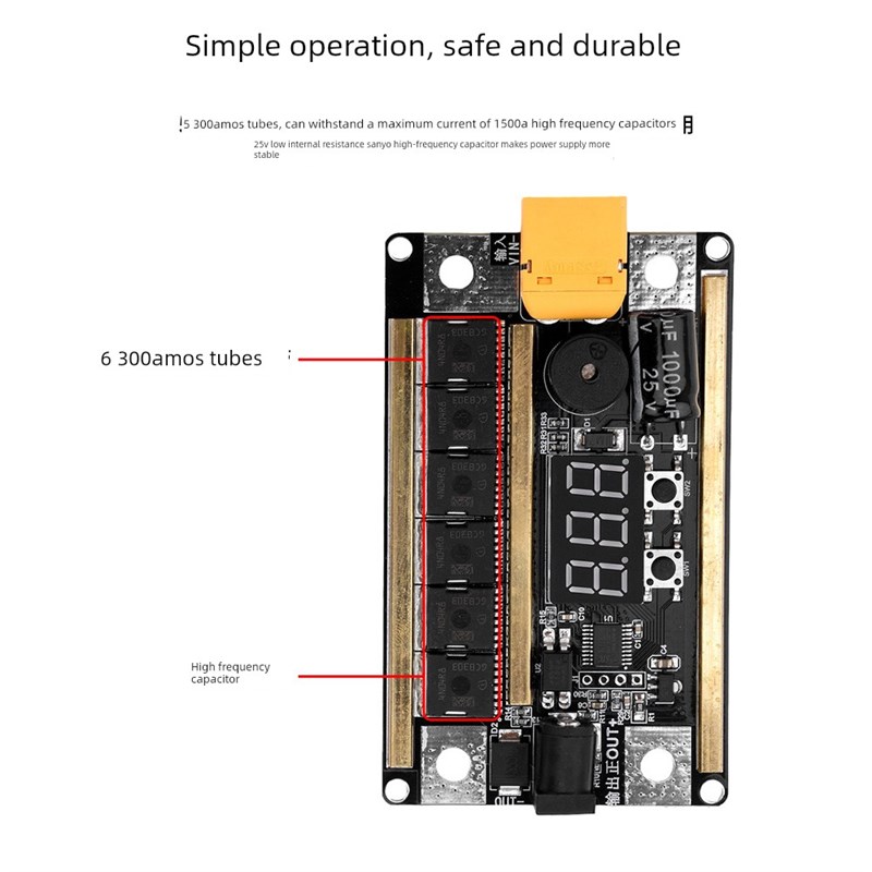 12V 99速便携式点焊机DIY套件手持18650手机锂电池点焊机Gx591
