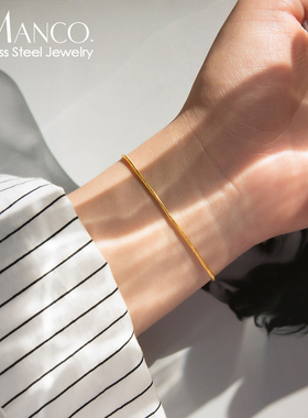 钛钢饰品细链不锈钢手链简约百搭