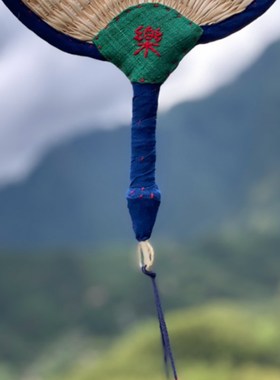 布艺柿染古布莲蓬香囊猫头鹰民族风手工制好柿成双挂件先锋书店