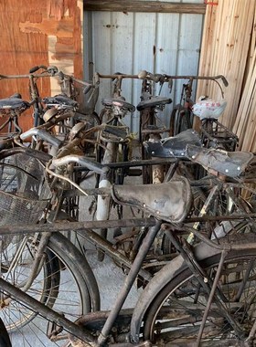 二手老式二八杠二六杠自行车复古怀旧场所摆饰单车