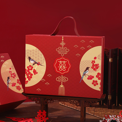 新品中国风婚礼伴手礼女伴娘伴郎礼盒高档实用结婚礼物吾家有喜回