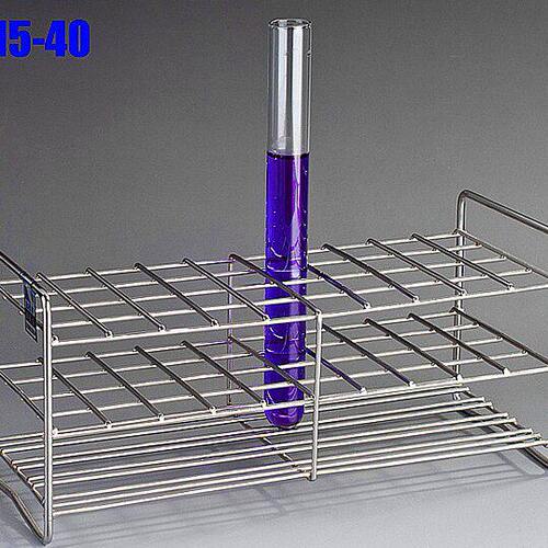 不锈钢试管架 适合Φ14.5～Φ16试管 30/40/50/100个孔 孔径17mm
