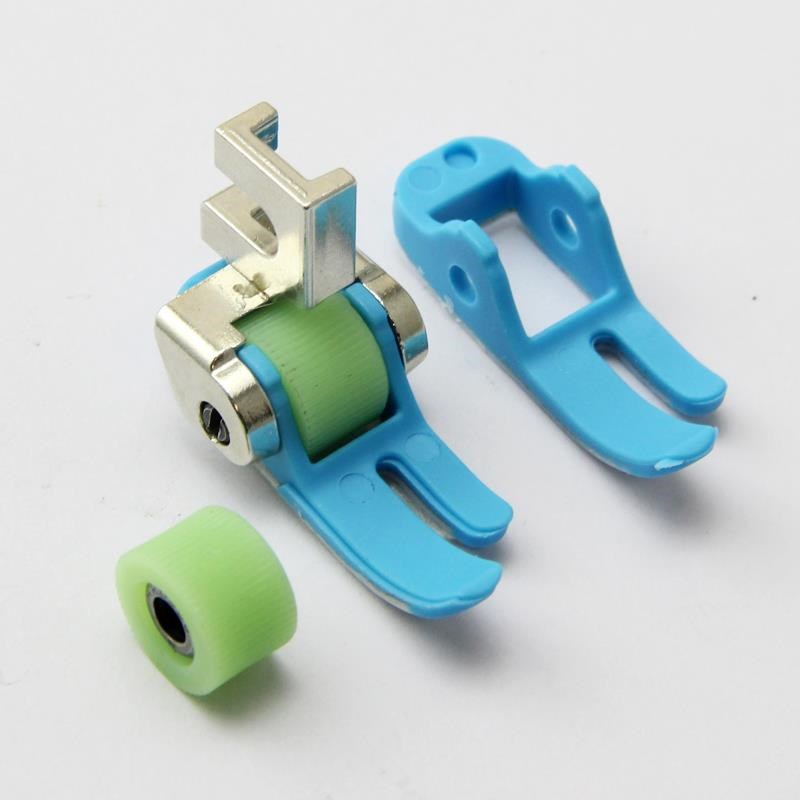 家用缝纫机塑料滚轮压脚蝴蝶飞人牌老式脚踏缝纫机配件厚薄通用