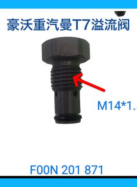豪沃重汽曼T7溢流阀限压阀F00N201871共轨电喷专用校油泵小配件