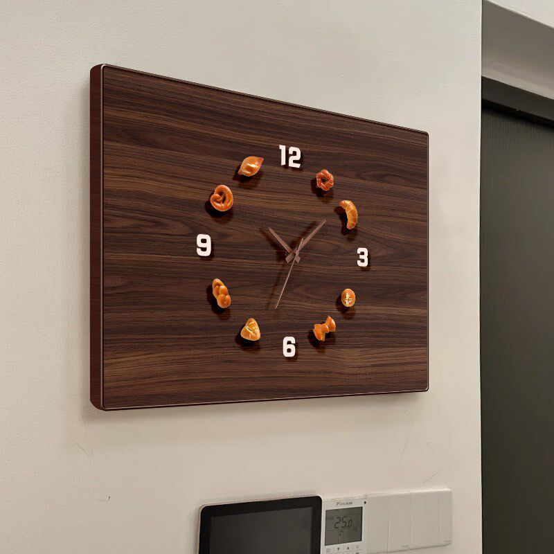 2025新款电表箱装饰画遮挡带钟表中古风diy磁吸配电箱开关盒挂画