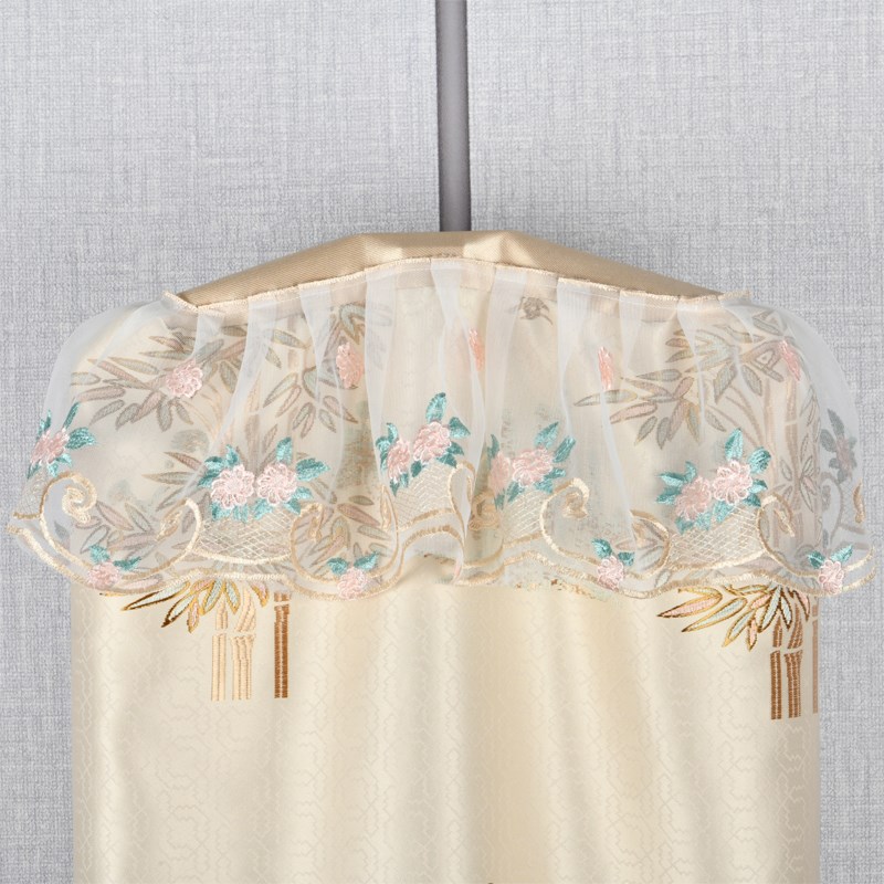 挂烫机防尘罩双杆家用单杆衣架圆柱罩烫熨斗韩版现代中式蕾丝布艺