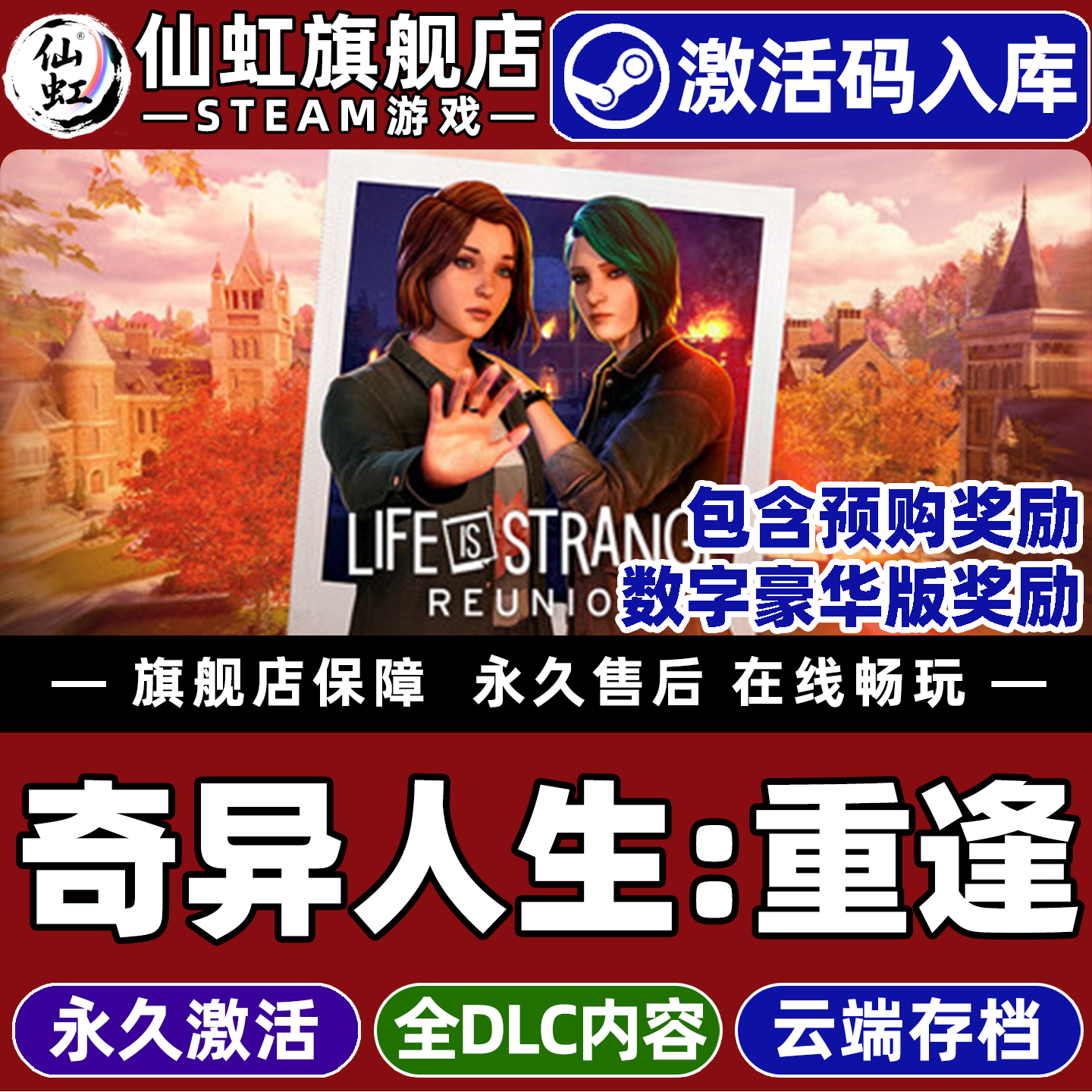 奇异人生重逢Steam激活自己库里图片