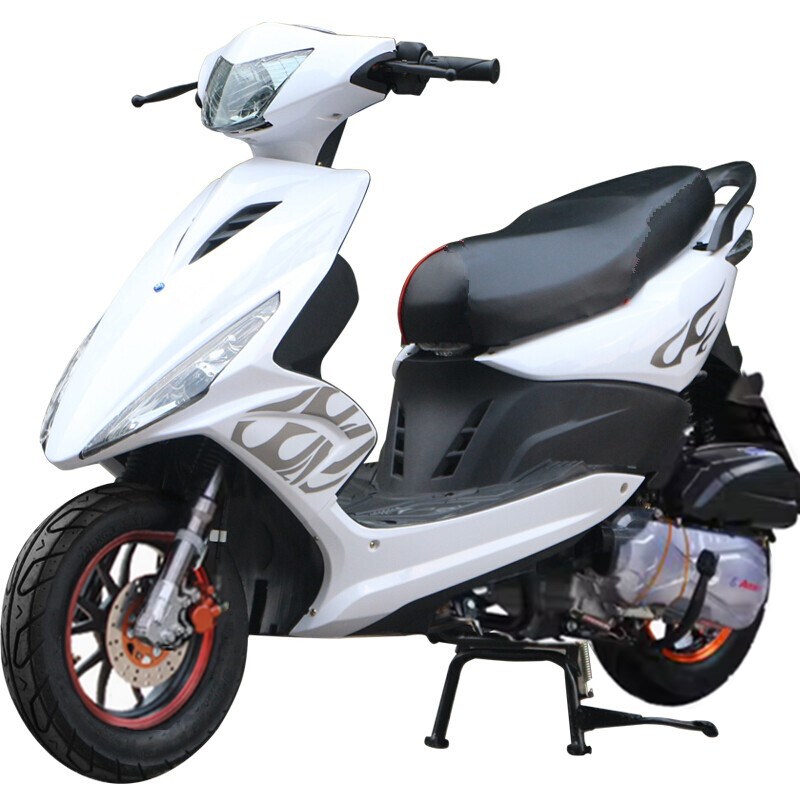 鬼火燃油车踏f板车125cc踏板摩托车男女代步车外卖整车可上牌