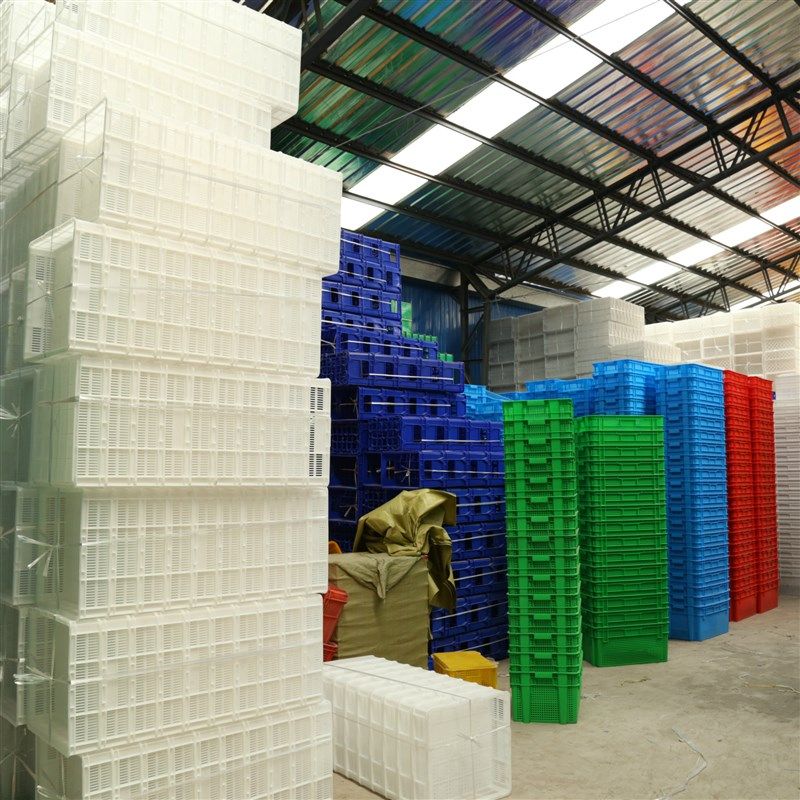 厂家现货45斤隔板鸡蛋筐周转筐多用塑料筐长方形加厚大号塑料筐,橡塑材料及制品,塑料盒/塑料箱/塑料柜,淘宝优惠券,粉丝福利购,淘宝优惠卷