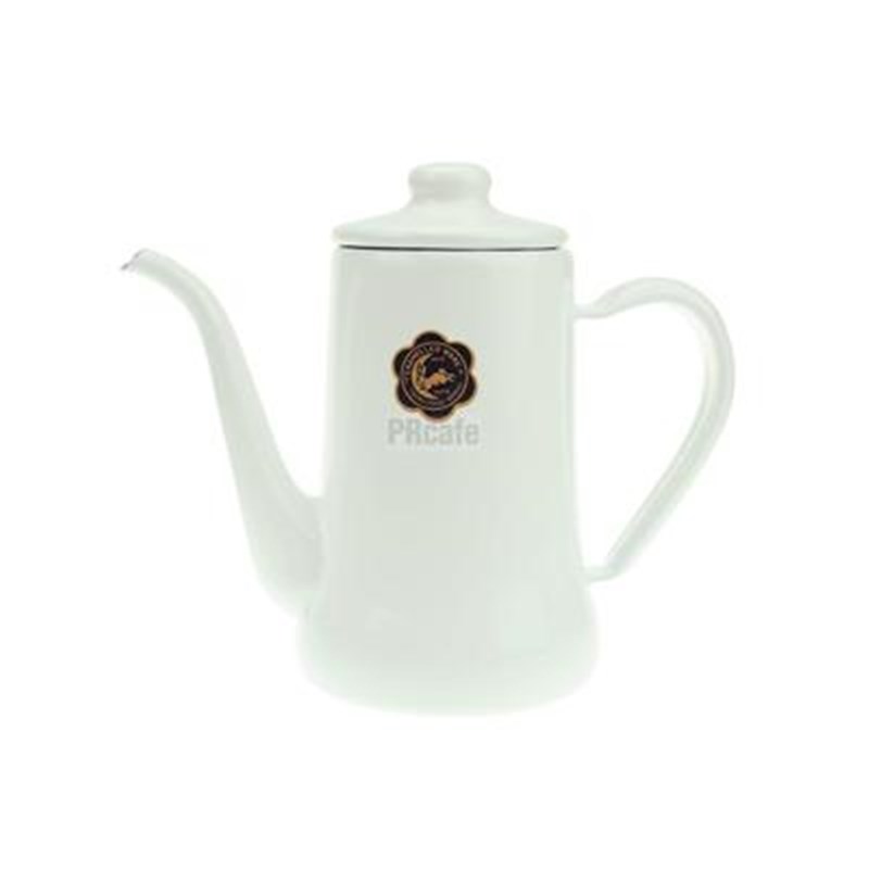 野田珐琅月兔印手冲咖啡t壶 搪瓷水壶瓷壶 细口壶 0.7L升小号