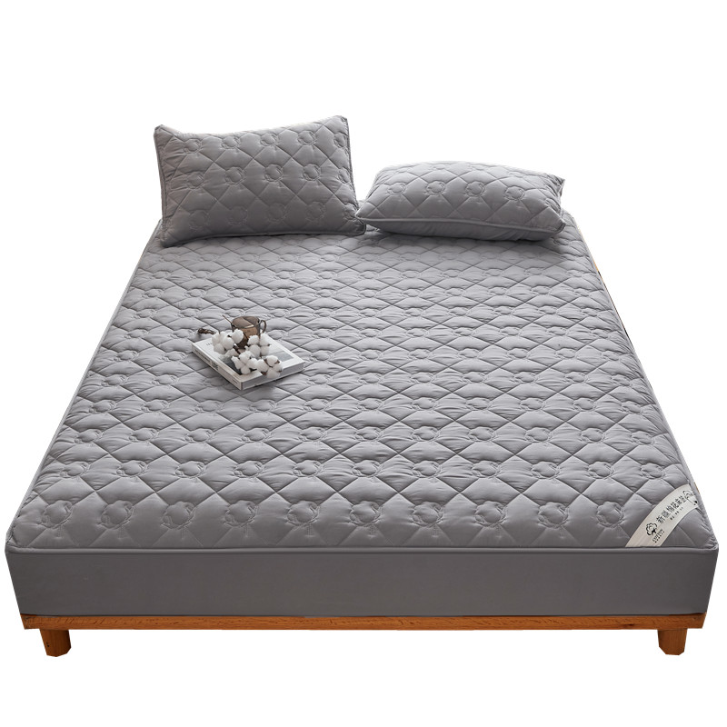 A类新疆纯100棉花夹棉床笠单件床罩加厚L席梦思床垫保护套防尘防