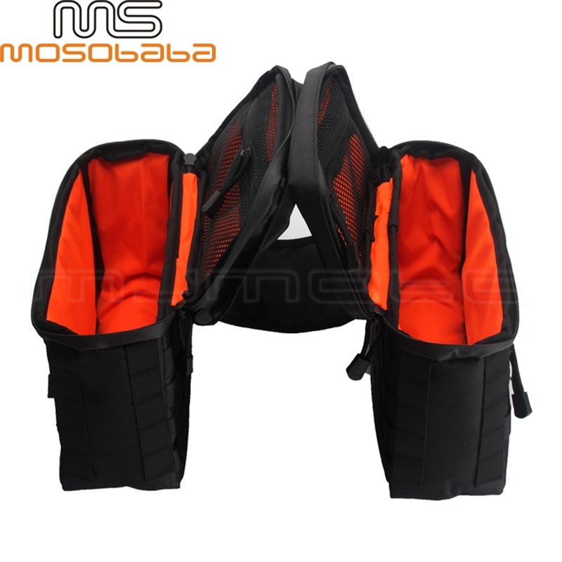 适用哈雷戴娜软尾运动者摩托车小号尼龙防水马鞍包旅行储物行李袋