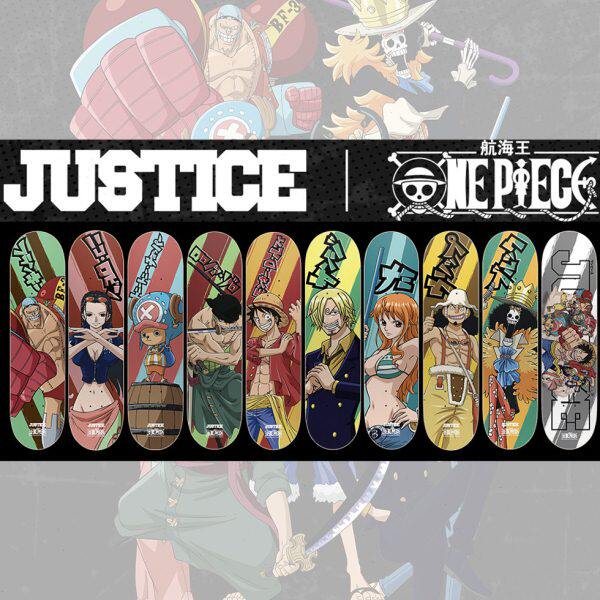 justice航海王滑板板面路飞乔巴罗宾动漫沸点专业枫木海贼王1985