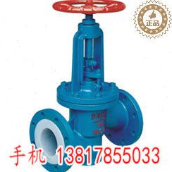 J41F46法兰衬氟截止阀 法兰衬四氟 DN50 80 100 125 300