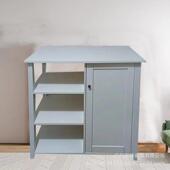 厨房置物柜 式 白色客厅置物架 组装 带储物门 现代简约板式