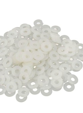 尼龙圆形垫片塑料加大加厚橡胶平垫绝缘平垫圈密封圈M2/2.5 白色