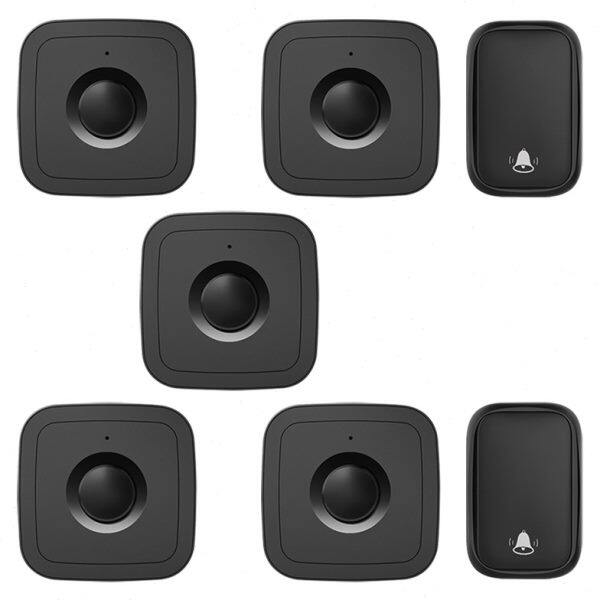 门铃远距离二拖五电子遥控门铃无线家用不用电池智能门玲