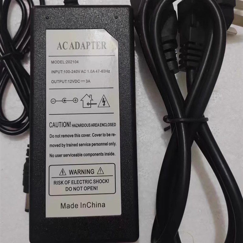 音创KTV点歌机适配器触摸屏显示器通用电源12V 3A 4A 5A充电器