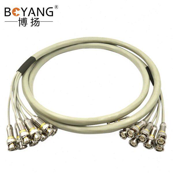 博扬 2M跳线BNC-BNC 2M兆E1接头成品跳线syv75-2-1同轴电缆DDF2米